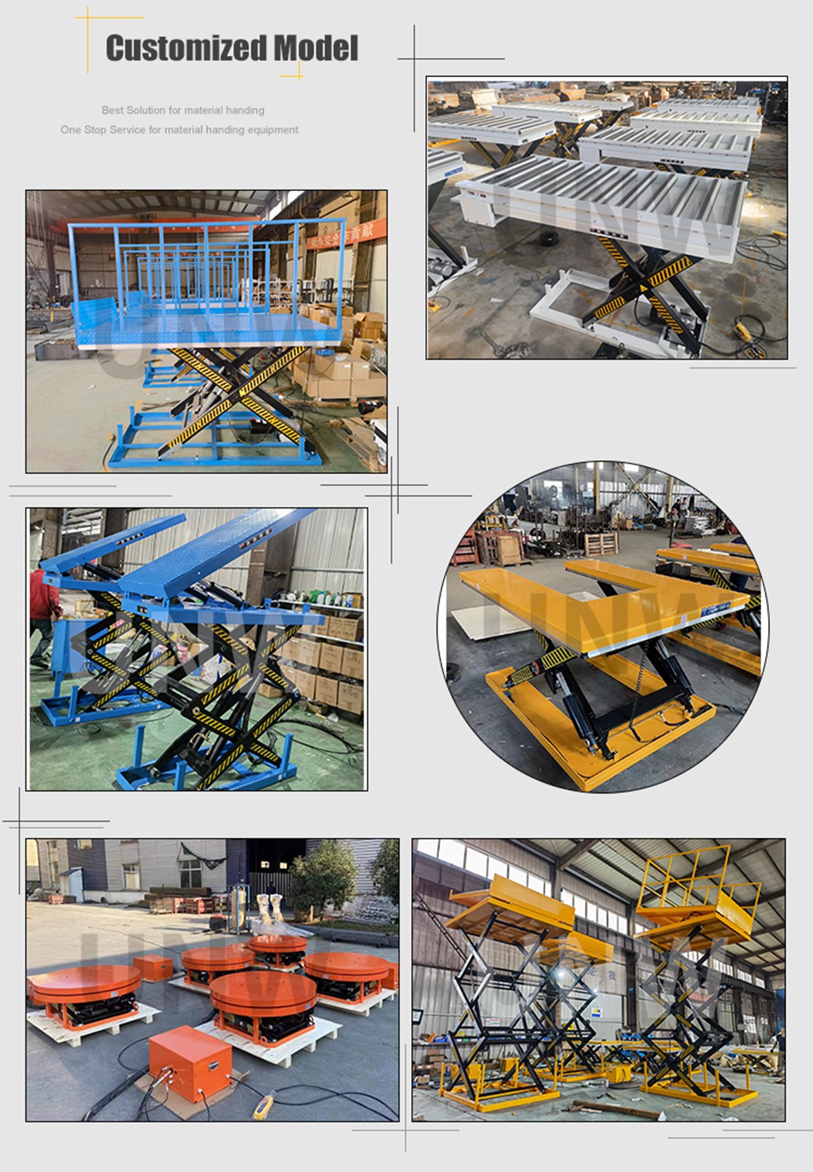Customized Scissor Lift Table Customized Scissor Lift Table